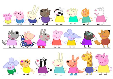 who is the villain of peppa pig|List of Characters .